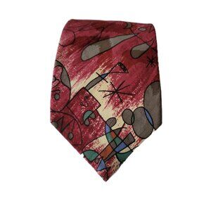 Abstract Vintage Silk Tie J.D. Barrett & Co.